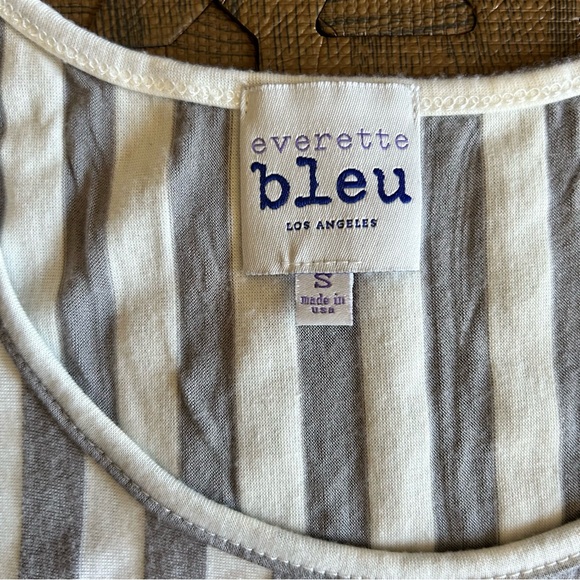 Everette Bleu | Ship Stripped Tank Top | Size S - Picture 4 of 8